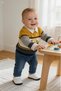 Baby Boy Retro Car Patterned Knitwear & Shirt Denim 3-Piece Set - 3