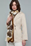Women's Brown Abstract Print Scarf, 180X85cm - 3
