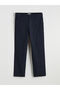 Navy Blue Loose Fit Men's Chino Pants - 5