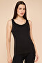 Women's Black Built-In Bra Tank Top