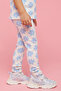 Girl's Multicolor Floral Print Leggings With Elastic Waist - 5
