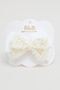 Women's Cream Embellished Hairclip - 3