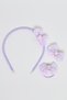 Girl's Purple Hairband & Hairclip Set