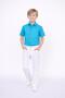Boy's Short Sleeve Shirt Dacron Fabric Red Black Turquoise Cobalt Blue Yellow - 2