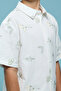 Boy's Cream Embroidered Shirt with Classic Collar and Short Sleeves - 4