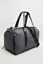 Men's Gray Solid Duffle Bag - 3