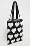 Women's Black Patterned Shoulder Bag - 2