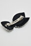 Women's Black Embellished Hairclip - 2