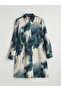 Lcwaikiki Classic Green Patterned Belted Women's Shirt Tunic - 6