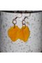 Yellow Leaf Earrings - 2