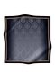 Twill Silk Scarf Black, Silver, Baroque Patterned - 2