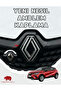 Captur (2019-2024) New Generation Emblem Cover Sticker - Piano Black, Black & Gray