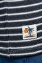 Boy's Dark blue Striped T-Shirt with Crew Neck and Short Sleeves - 5