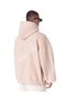 Beige Back Embroidered Oversize Hoodie - 6