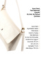 Wrinkled Textured Cream Shk302 Faux Leather, Single Compartment with Snap Fasteners, Hand, Arm and Shoulder Bag - 6
