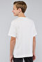 Boy's Cream Textured T-Shirt with Henley Neck and Short Sleeves - 3