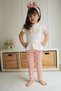 Gepp Printed Girls' Peplum T-Shirt and Floral Leggings Set - 3-Piece Set
