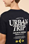 Boy's Dark blue Printed T-Shirt with Crew Neck and Short Sleeves - 5