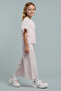 Girl's Pink Schiffli Clothing Set - 3