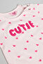 Girl's Pink Printed Clothing Set - 4