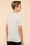 Boy's Cream Printed T-Shirt with Crew Neck and Short Sleeves - 4