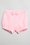Girl's Cream Printed Clothing Set with Headband - 2