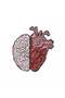 Heart and mind brooch, two pieces