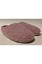 Plum Shiny Sequin Detail Comfortable and Lightweight Winter Women's Home and Guest Slippers - 2