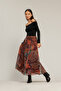 Belt Detail Midi Skirt - 2