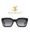 Unisex Loya Black Square Ultra Light Uv400 Filtered Sunglasses - 5