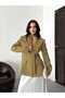Premium Padded Scarf and Waist-Slit Blazer Jacket Diena - 3