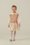 Girl's Sweater Heart Patterned Holiday Dress Set 2-5 Years Old 2-Piece Combination - 2