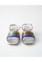 Patent Leather Thick Heel Multi-Colored Multi-Color Women's Sandals - 4