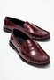 Women's Burgundy Loafer Daily Comfortable Office School College Shoes