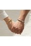 Special Gold and Silver Color 2-Piece Ayetel Kürsi Double Steel Bracelet for Lovers