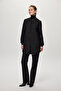 Crew Neck Silvery Textured Black Jacket 0193 - 3