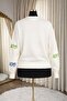 Women’s Embroidered Knit Sweatshirt – Long Sleeve Crew Neck Casual Pullover - 4