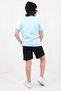 Boys' 2-Piece Set: Printed Crew Neck T-Shirt & Elastic Waist Pocket Shorts - 2