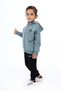 Boy's 2-Piece Set Printed Hooded Zipper Sweatshirt & Jogger with Elastic Waistband