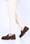 Laceless Eva Sole Genuine Leather Loafer 174-802 Men's Shoes - 3