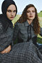 Black Suit with Collar Detail Jacket Dress 1641 - 2