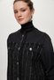 Sequin and Button Detailed Double Black Suit 1682 - 4