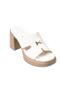 26Y491-5 Women's Premium Patent Leather Slippers with Heel and Platrom Sole