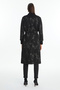 Collar Detailed Belted Black Cardigan 0028 - 6