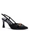 London K70-6777 Wicker Deesenli Classic Heeled Shoes