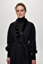 Shawl Collar Stone Detailed Black/Silver Cardigan 0029 - 2