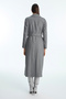 Gray Coat with Shoulder Detail and Belt 13898 - 5