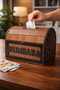 Wooden Chest Savings Box