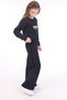 Girl's 2-Piece Set Printed Crew Neck Sweatshirt & Wide Leg Sweatpants with Elastic Waist - 2
