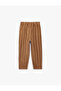 Cotton Şardonlu Oversize Striped Jogger Sweatpants - 2